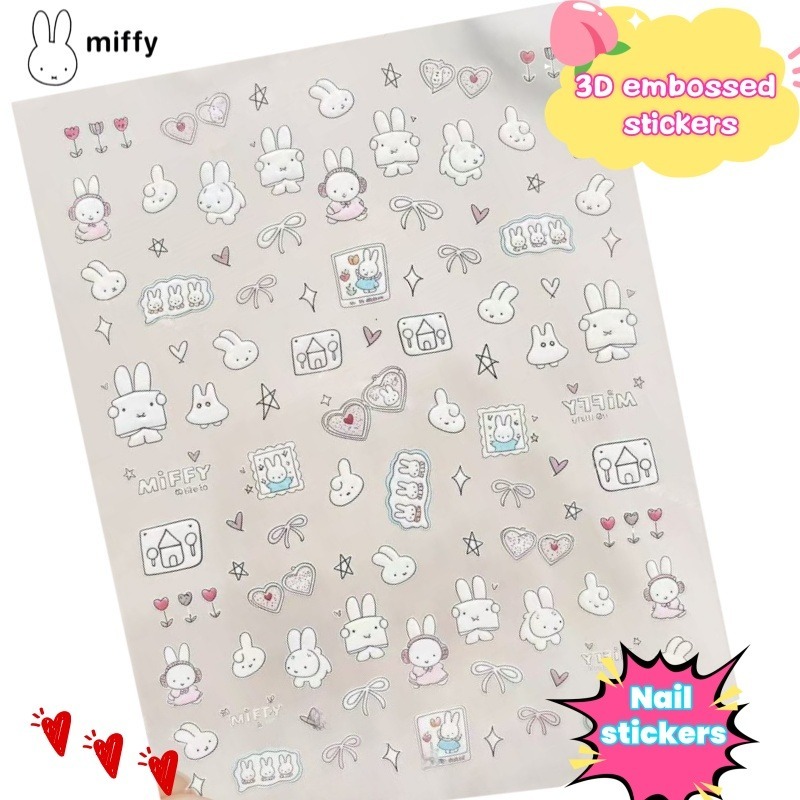 Atv Parts - Nijntje cartoon nagelstickers anime konijn waterdicht
