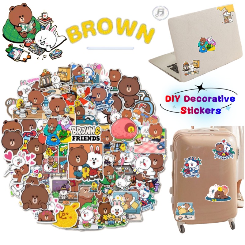 Atv Parts - LINE FRIENDS Brown Cony Sally: decoratieve