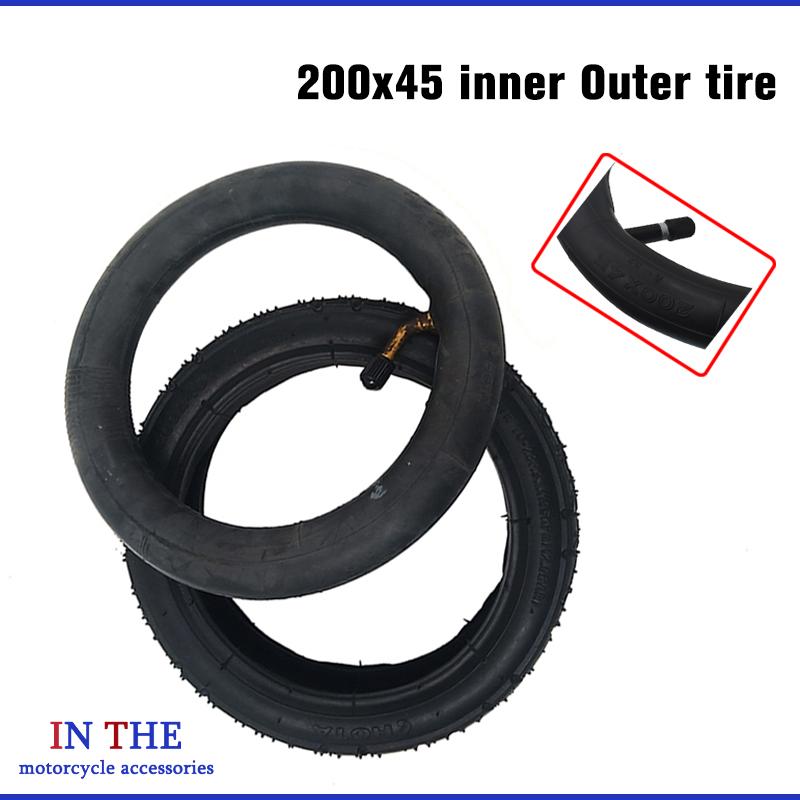 Scooter Parts - Versterkte scooterband 200x45, opblaasbare binnen- en