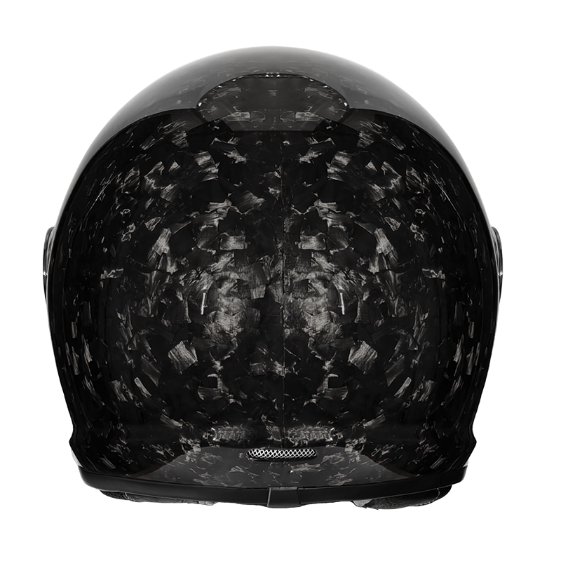 Gesmede carbonvezel retro moto - Full Face Motorcycle Helmet With Bluetooth recensie en prijs