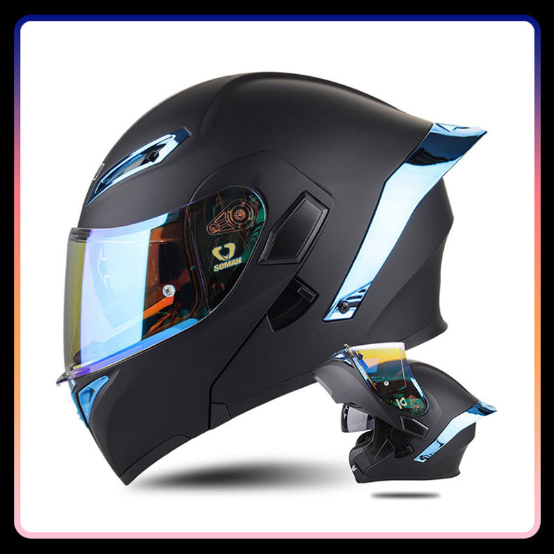 Vier seizoenen universele opkl - Dual Visor Motorcycle Racing Helmet recensie en prijs