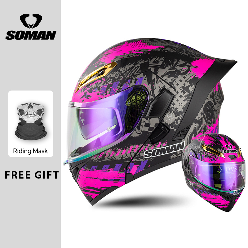 Unisex DOT goedgekeurde opklap - Modular Flip Up Motorcycle Helmet Dot Approved recensie en prijs