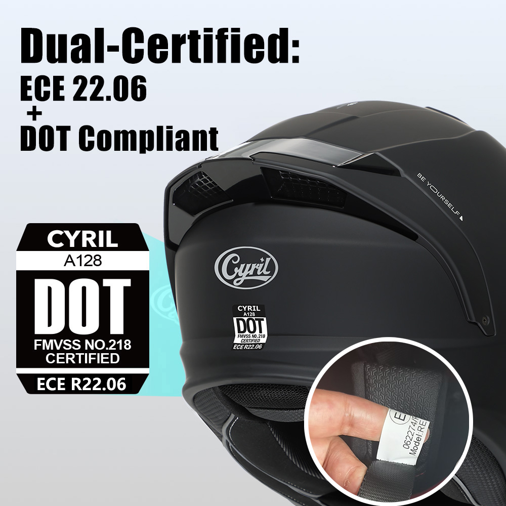 CYRIL Modulaire Helm Motorfiet - Modular Flip Up Motorcycle Helmet Dot Approved recensie en prijs